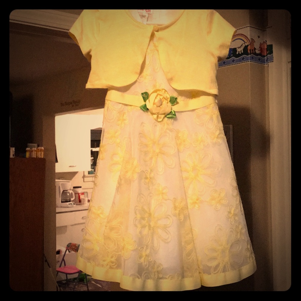 2 Piece Yellow Dress